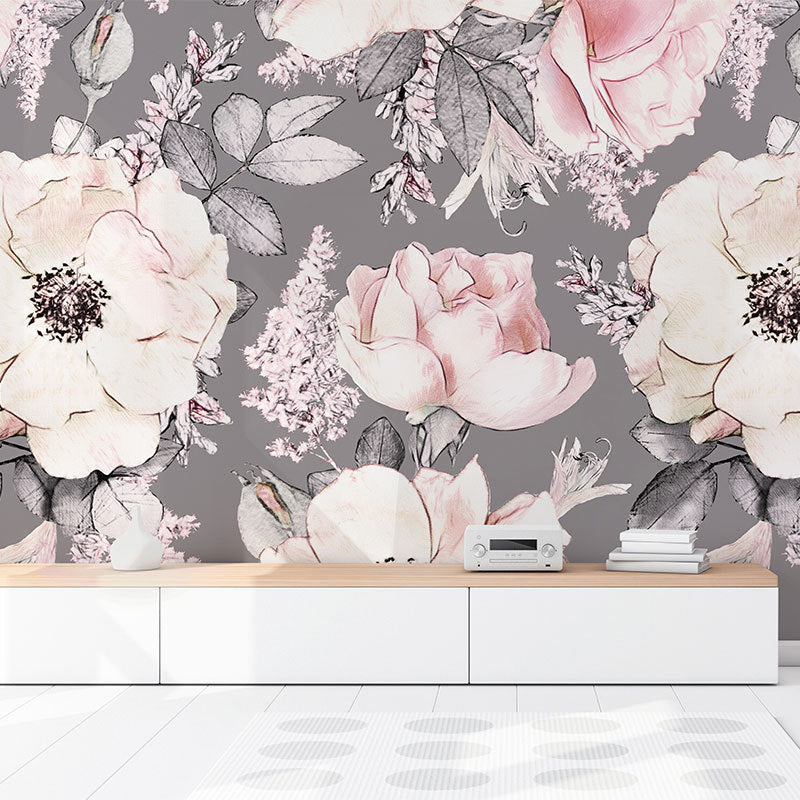Flower TV background wallpaper