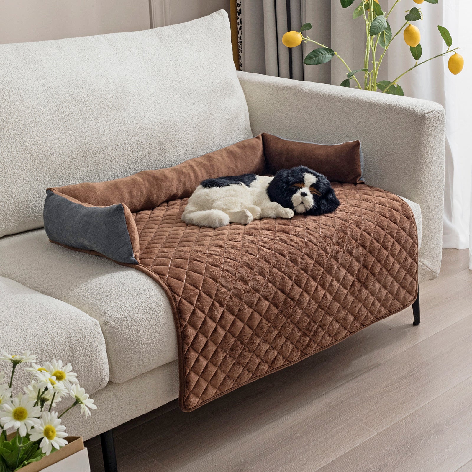 Plush With Pillow Pet Sofa Cushion Bed Pad