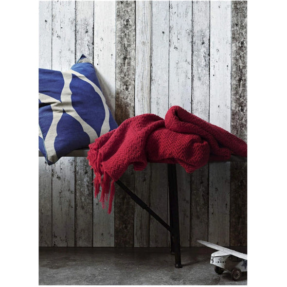 Warm Cozy Knitted Throw Blankets Red 130cm X160cm