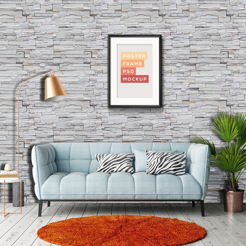 Non-standard Gravel Brick Flower Wall Bedroom Living Room Study Porch Furniture Renovation Stickers