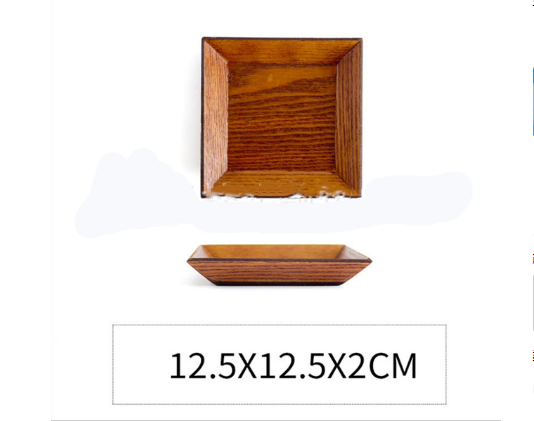Acacia Wood Square Serving Plate: Premium Elegance for any Meal
