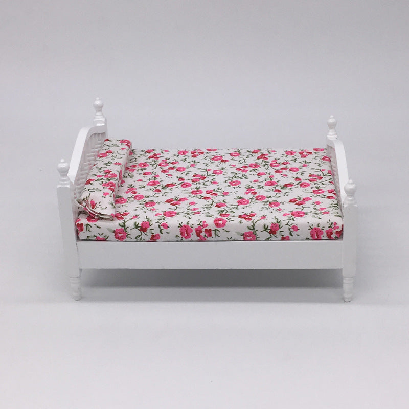 Small Floral Bedroom Bed Linen Mini Furniture