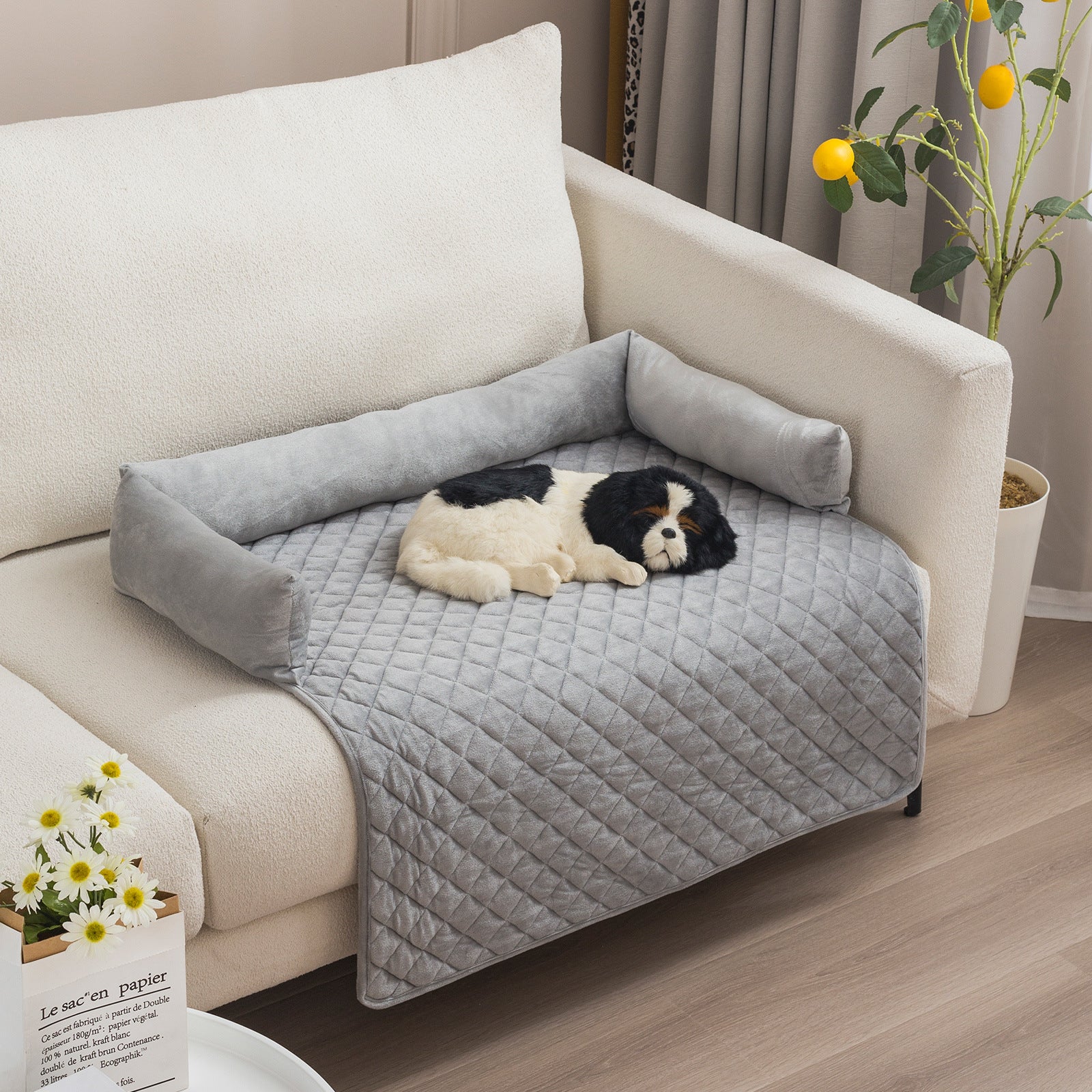 Plush With Pillow Pet Sofa Cushion Bed Pad