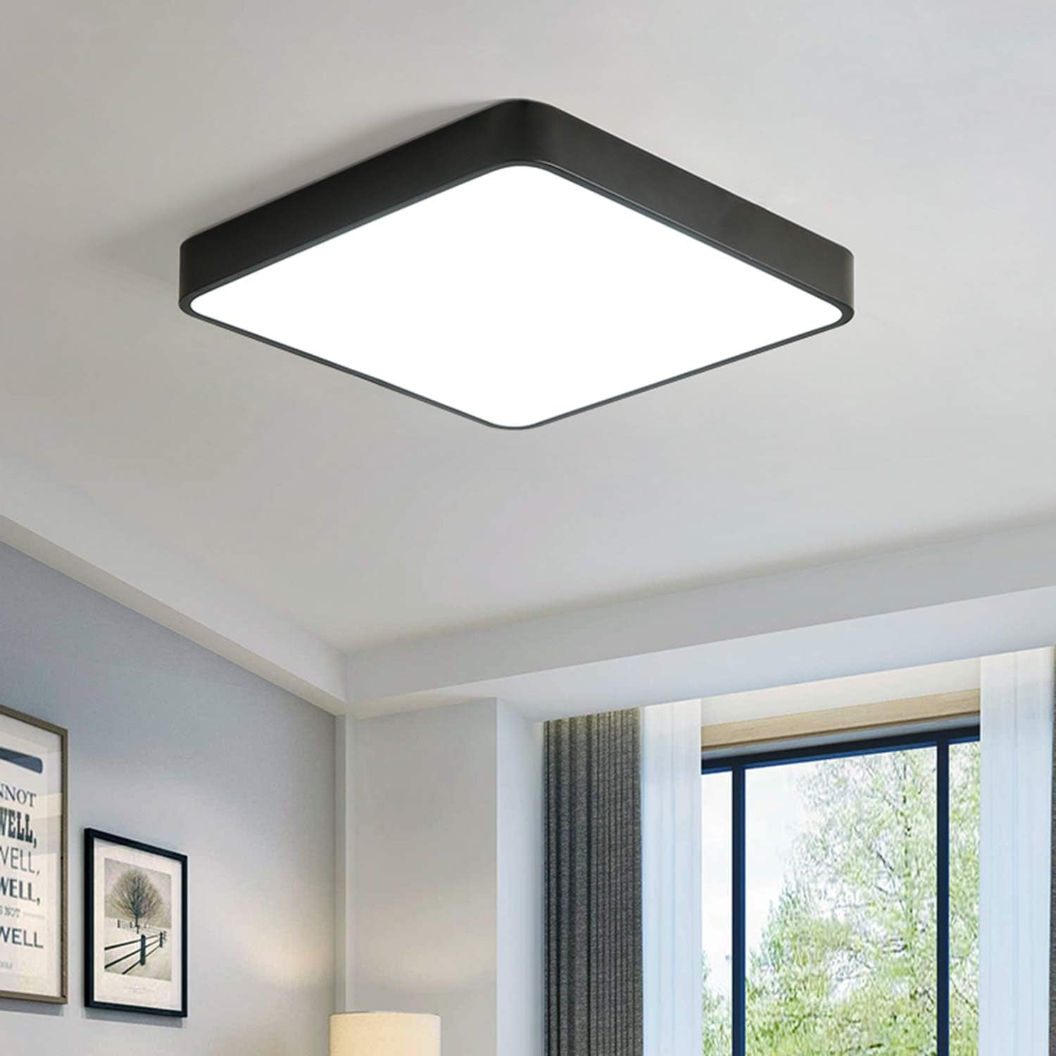 Modern Square LED Light (36W): Perfect for Living Rooms & More