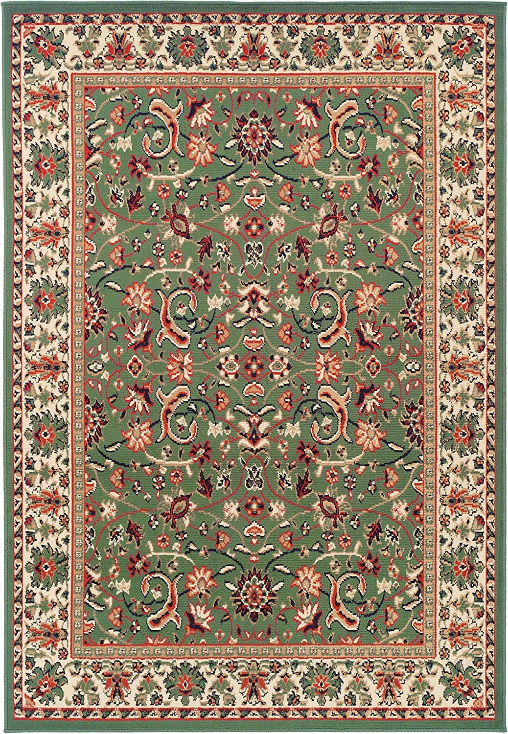 Traditional Area Rugs for Living Room 8X10 Green Large Rugs for Dining Room Clearance 8 by 10 Rugs