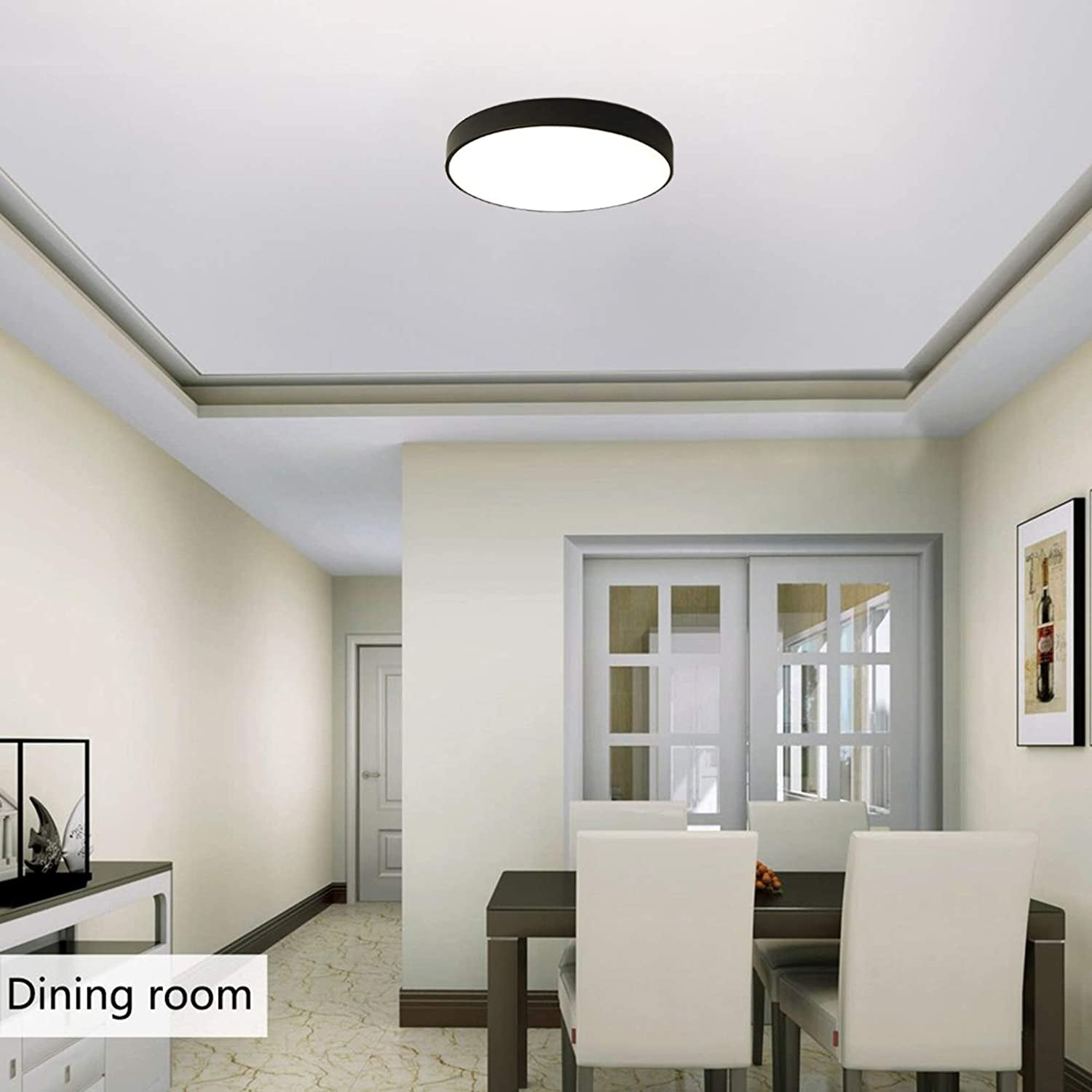 LED Ceiling Lights, 24W Flush Mount Ceiling Light,12-Inch Modern Ceiling Lamp