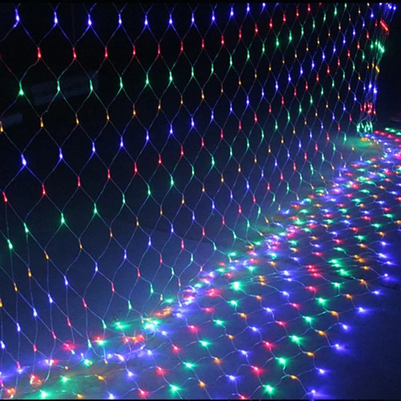 Cascading LED Net Lights: Indoor/Outdoor String Lights for Weddings, Parties, Gardens & More