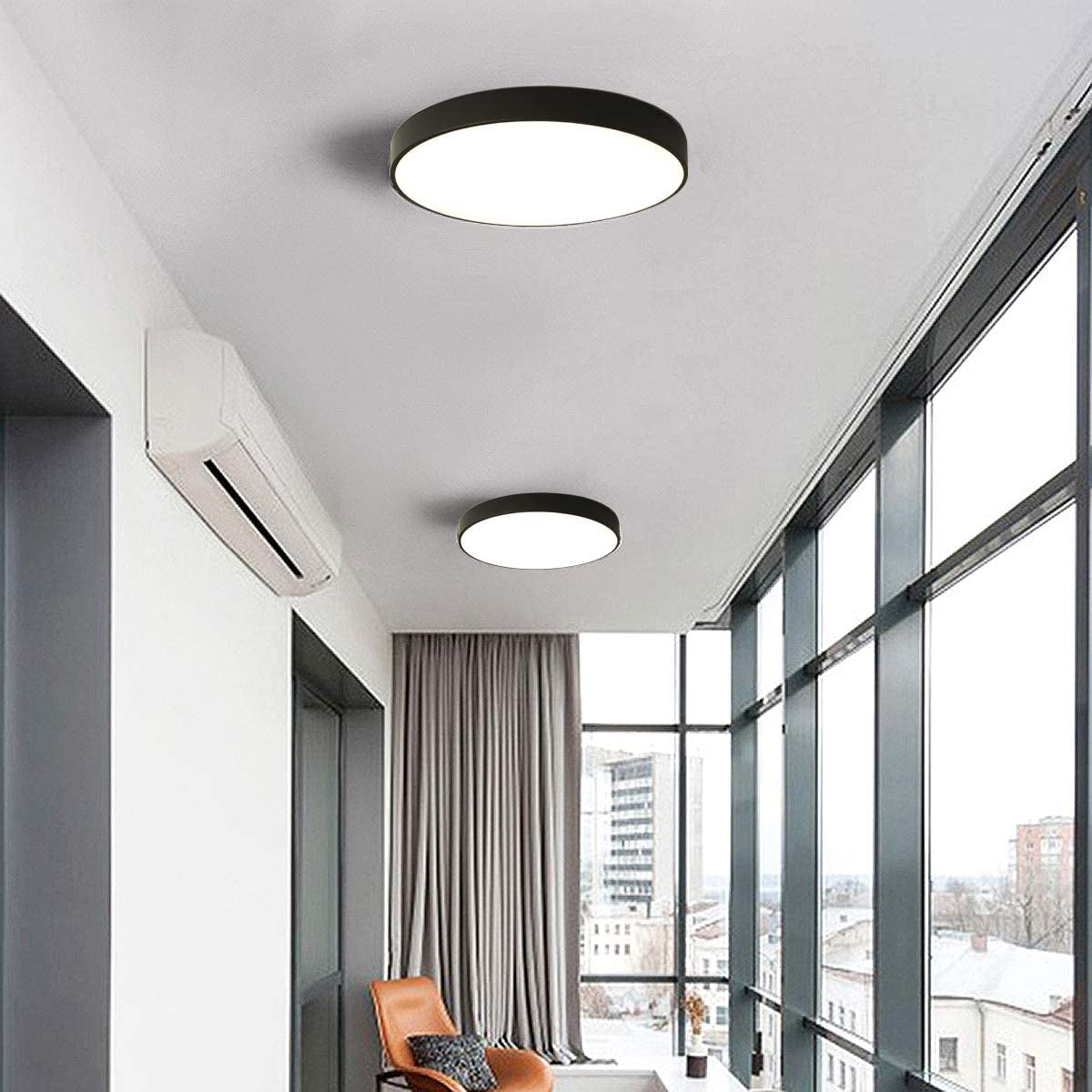 LED Ceiling Lights, 24W Flush Mount Ceiling Light,12-Inch Modern Ceiling Lamp