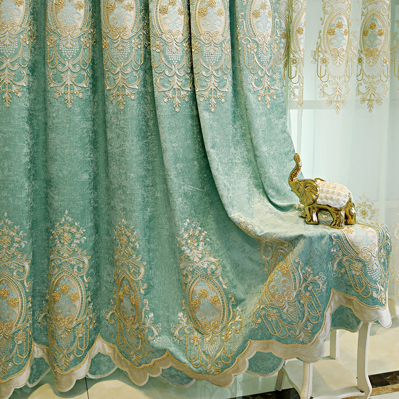 Emerald Oasis: Room Darkening Curtains