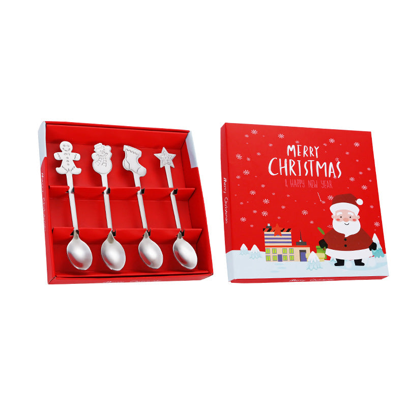 Stir Up the Season: Whimsical Xmas Spoon in a Gift Box