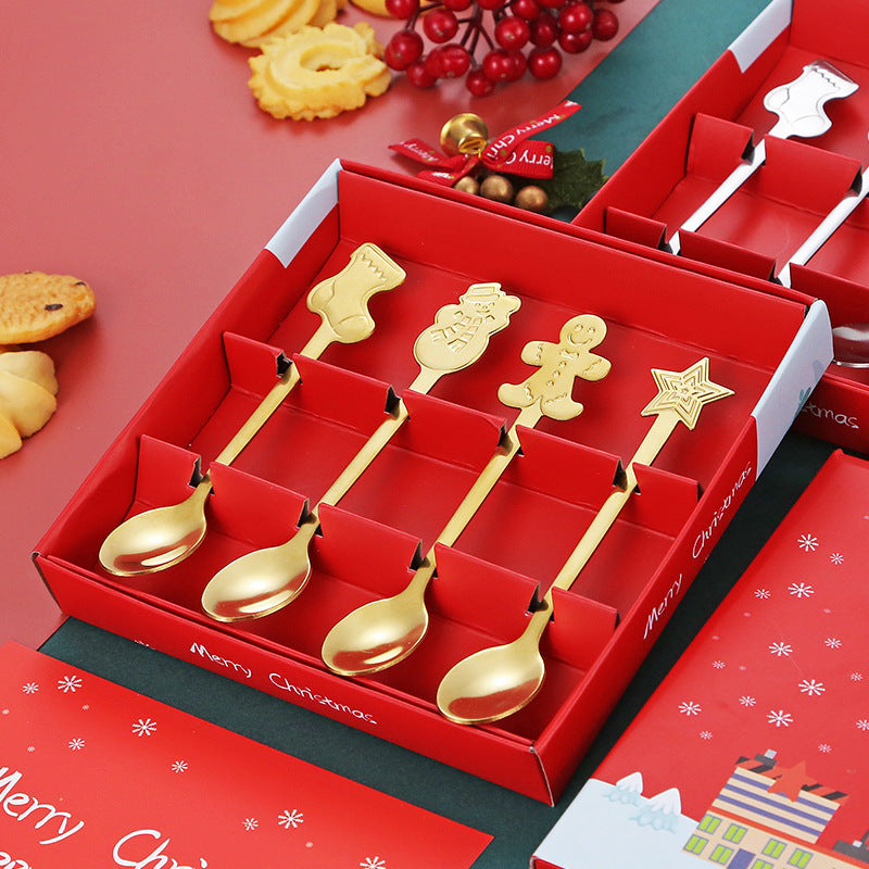 Stir Up the Season: Whimsical Xmas Spoon in a Gift Box